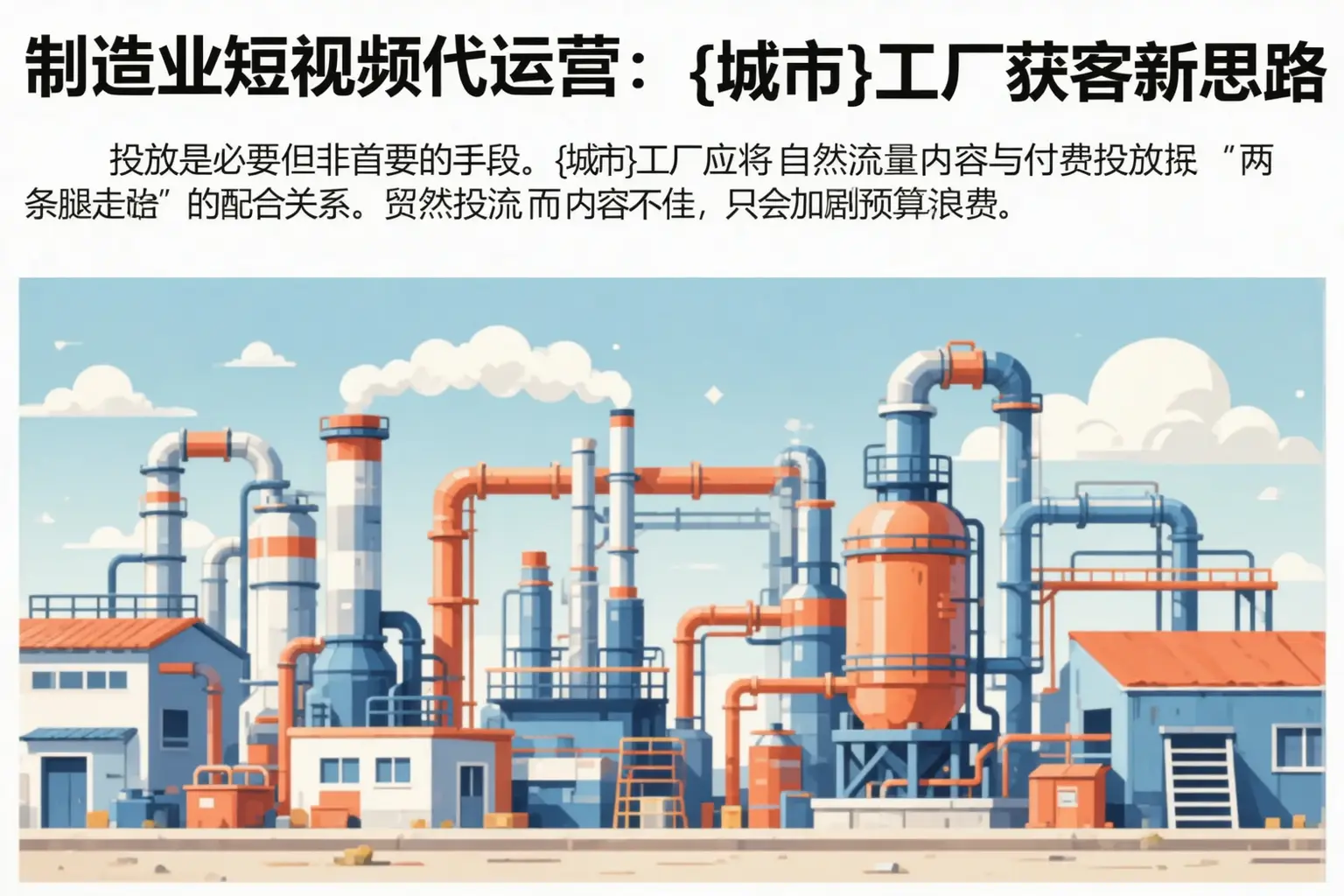 制造业短视频代运营：乌兰察布工厂获客新思路