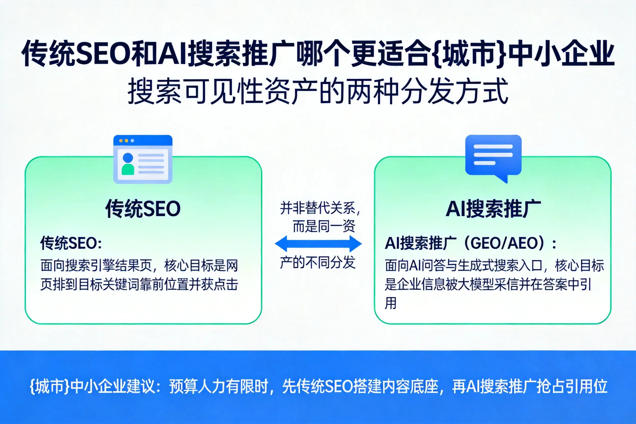 传统SEO和AI搜索推广哪个更适合乌兰察布中小企业