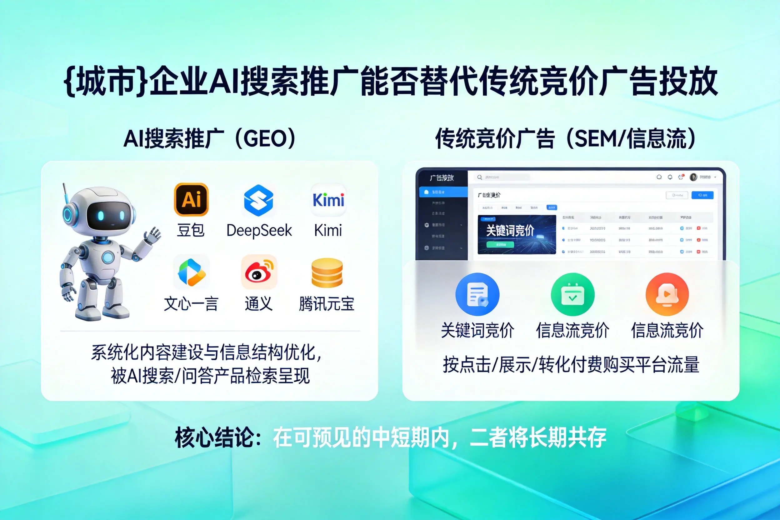 乌兰察布企业AI搜索推广能否替代传统竞价广告投放