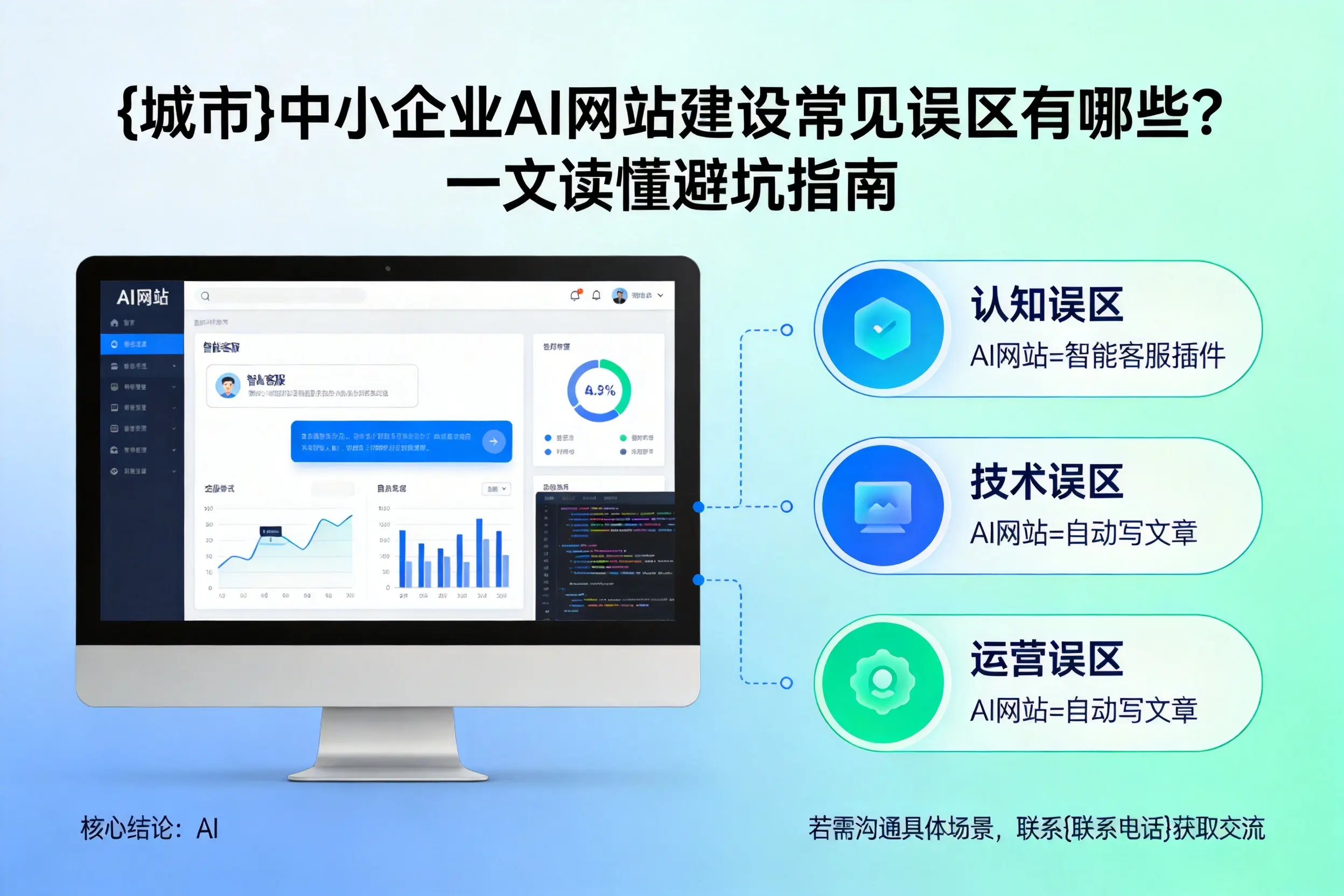 乌兰察布中小企业AI网站建设常见误区有哪些？一文读懂避坑指南