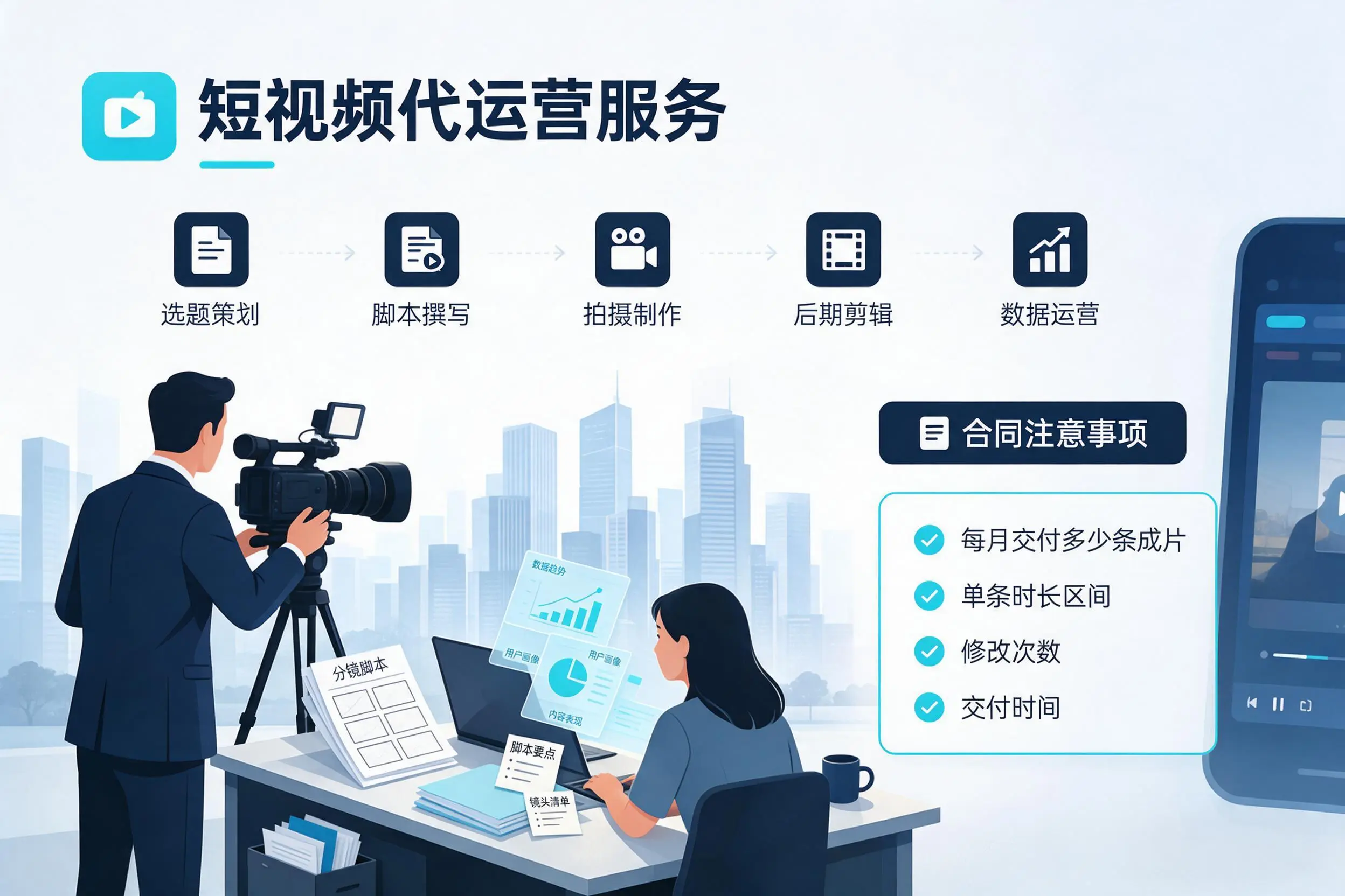 短视频代运营包含哪些服务?乌兰察布企业常见问题科普
