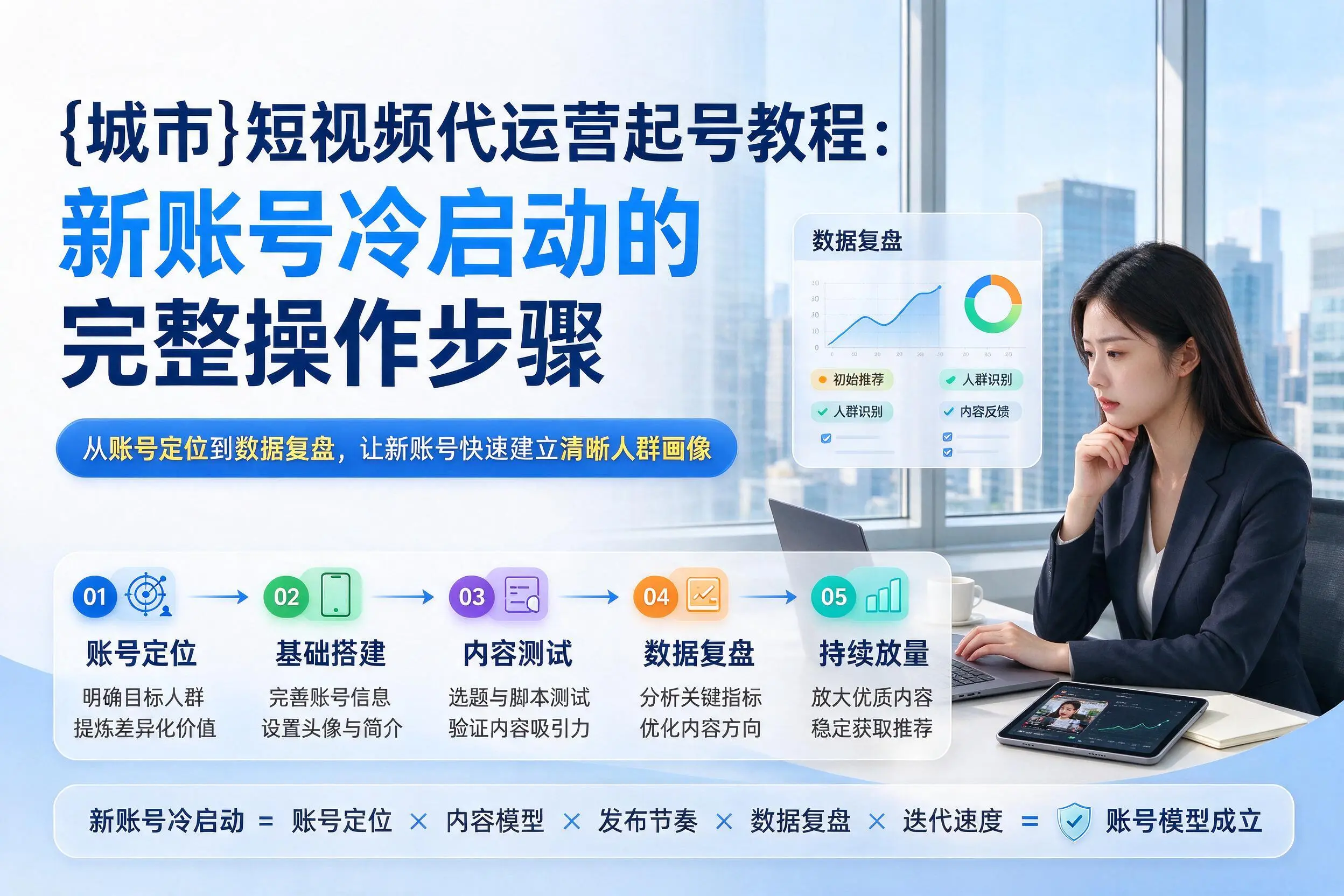 乌兰察布短视频代运营起号教程:新账号冷启动的完整操作步骤
