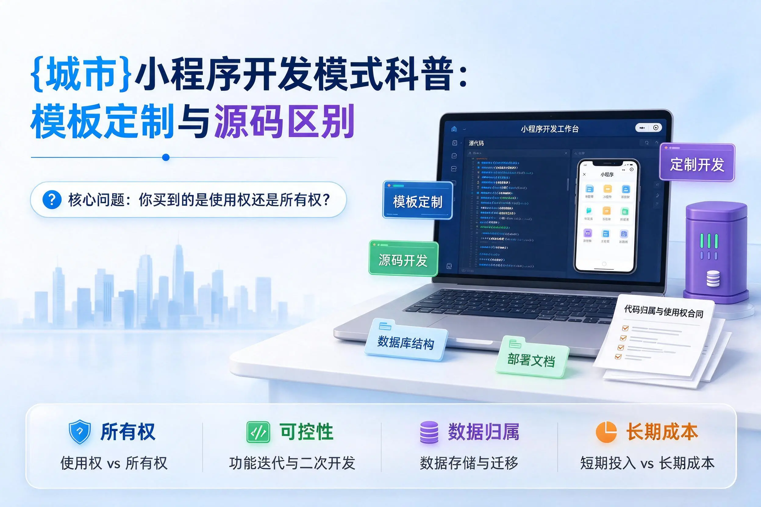 乌兰察布小程序开发模式科普：模板定制与源码区别
