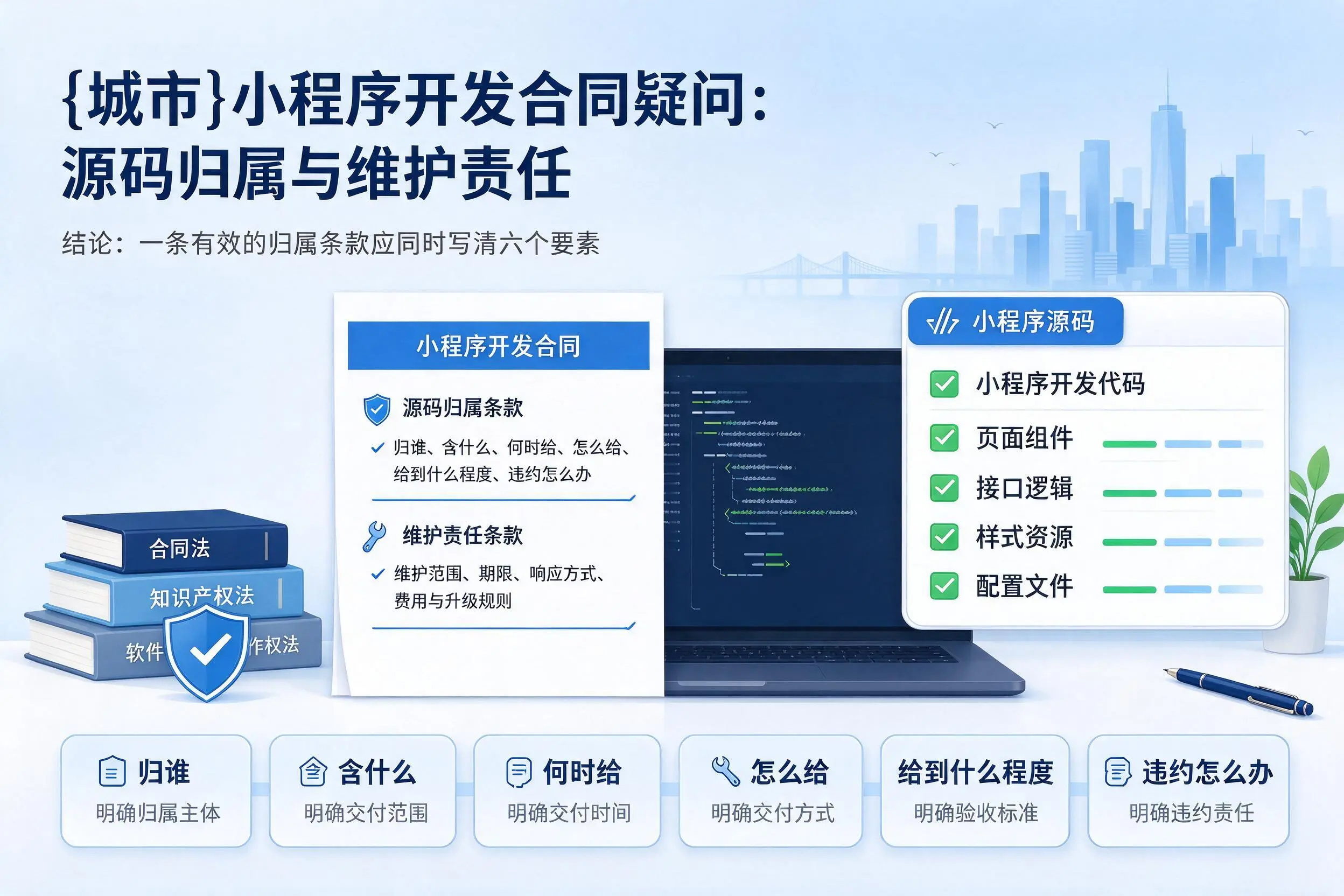 乌兰察布小程序开发合同疑问:源码归属与维护责任