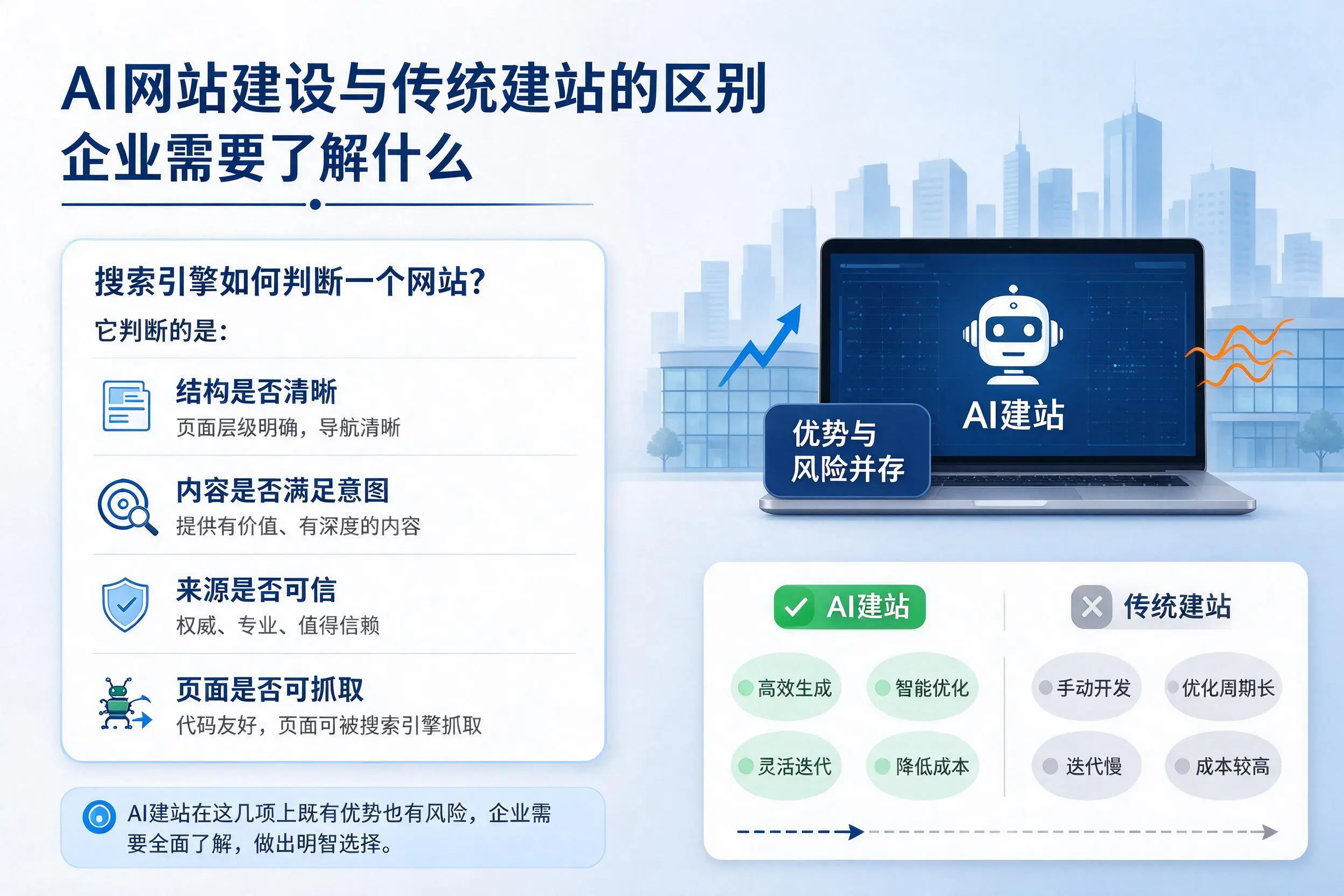 AI网站建设与传统建站的区别,乌兰察布企业需要了解什么