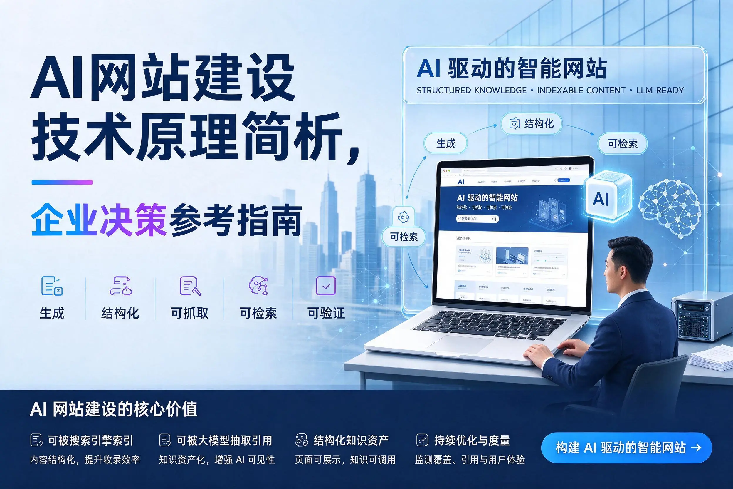 AI网站建设技术原理简析，乌兰察布企业决策参考指南