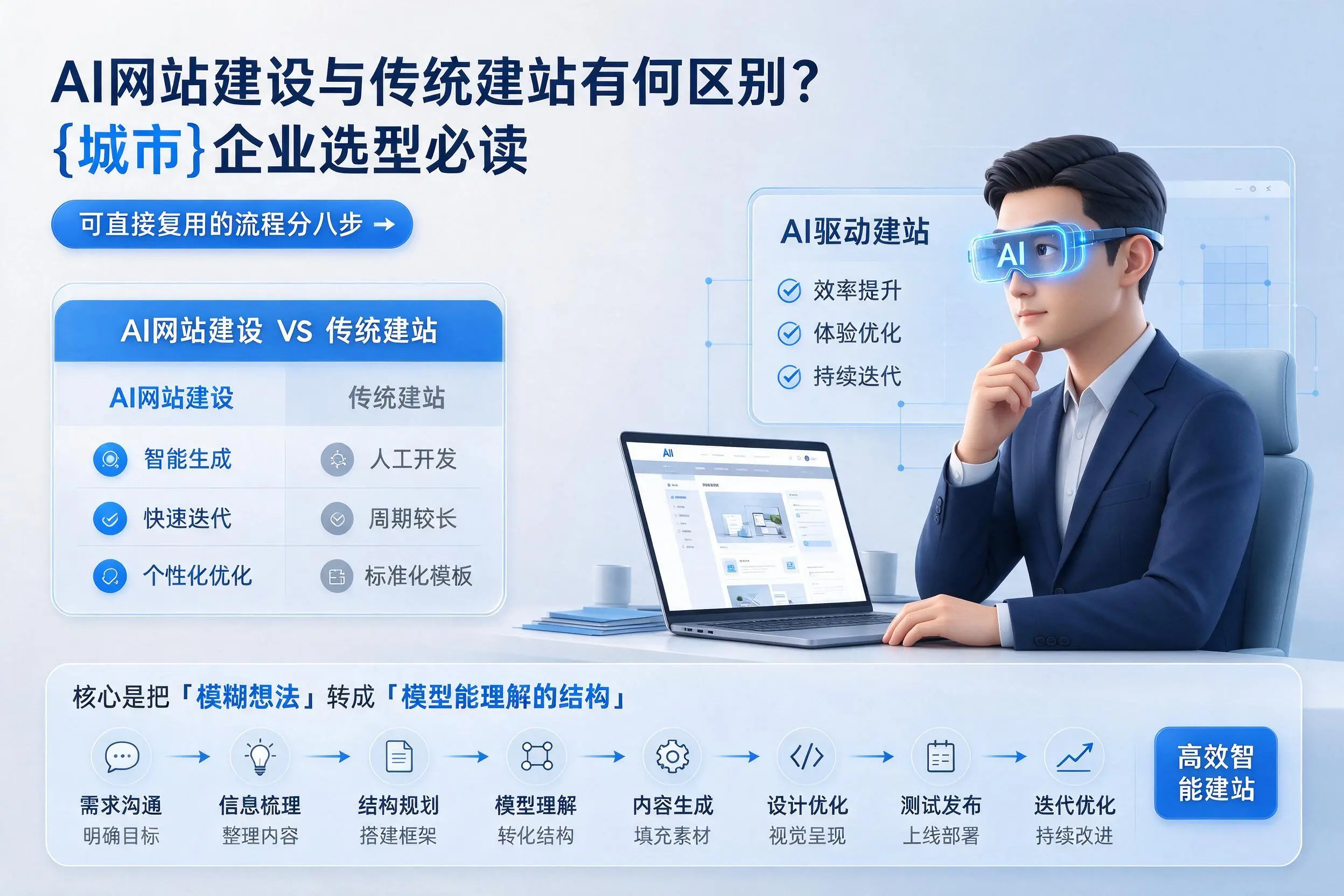 AI网站建设与传统建站有何区别？乌兰察布企业选型必读
