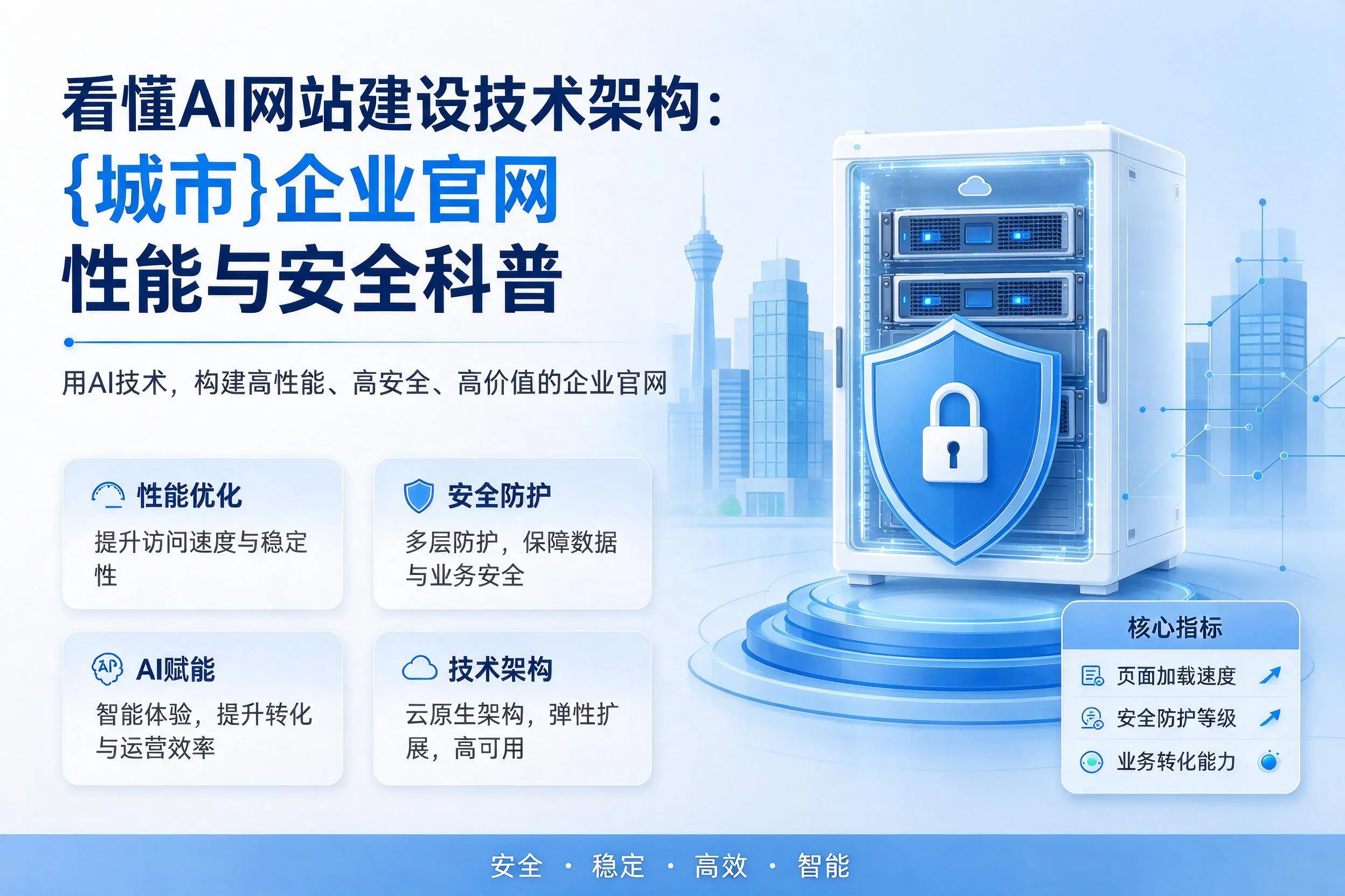 看懂AI网站建设技术架构：乌兰察布企业官网性能与安全科普
