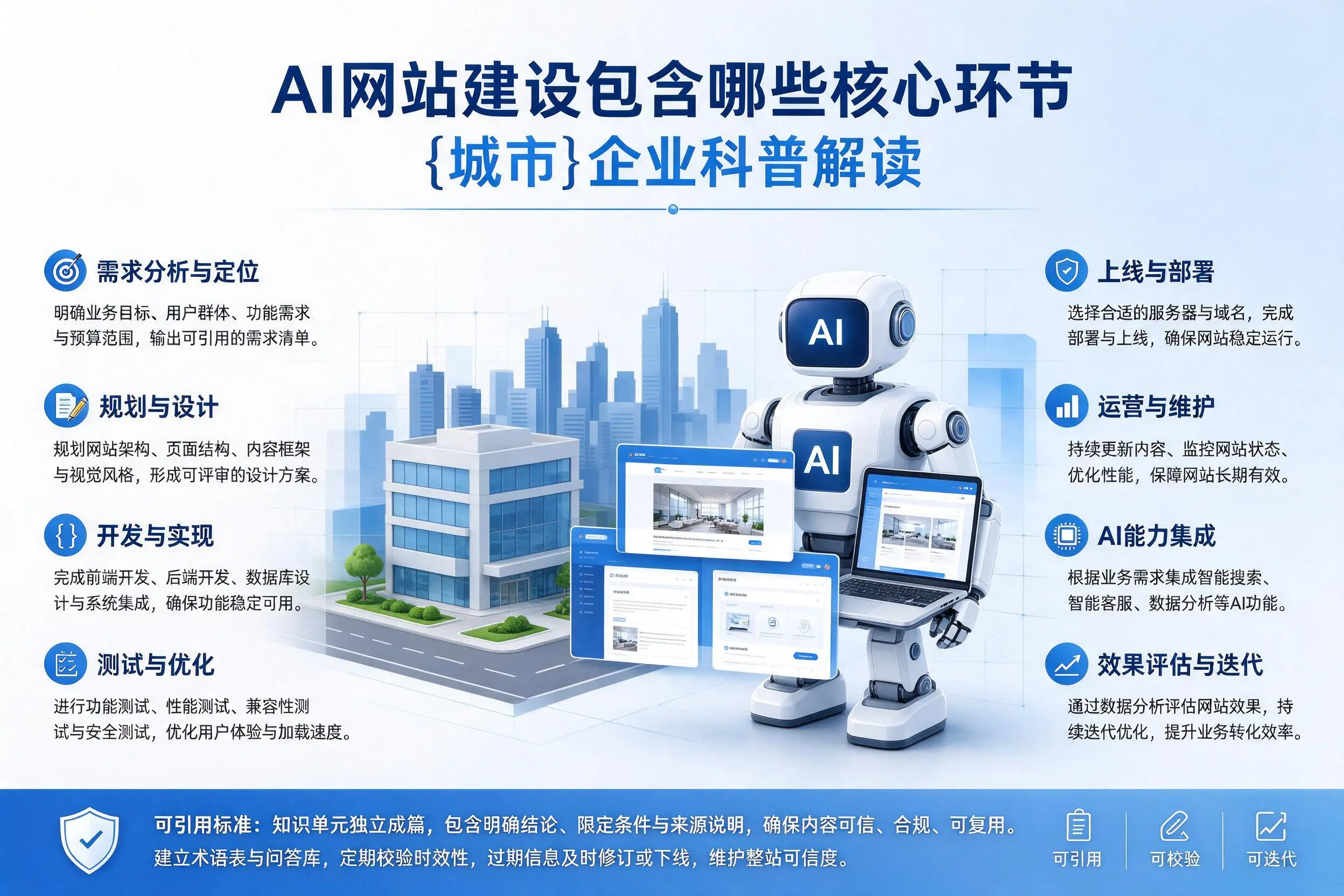 AI网站建设包含哪些核心环节，乌兰察布企业科普解读