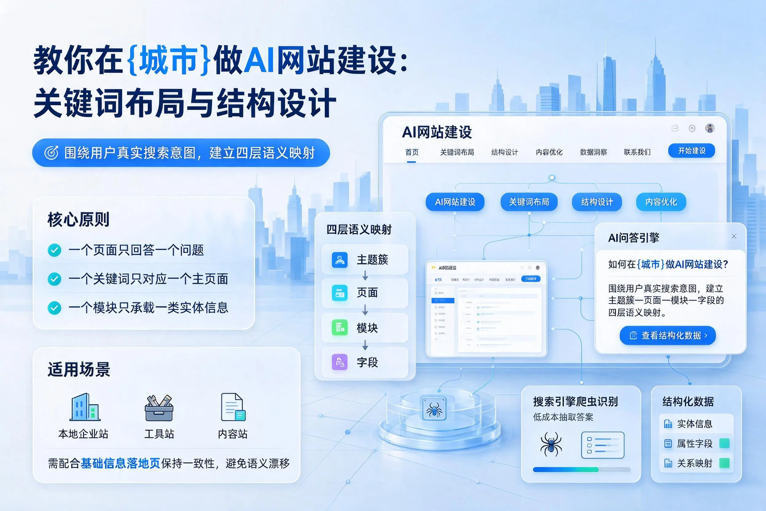 教你在乌兰察布做AI网站建设：关键词布局与结构设计