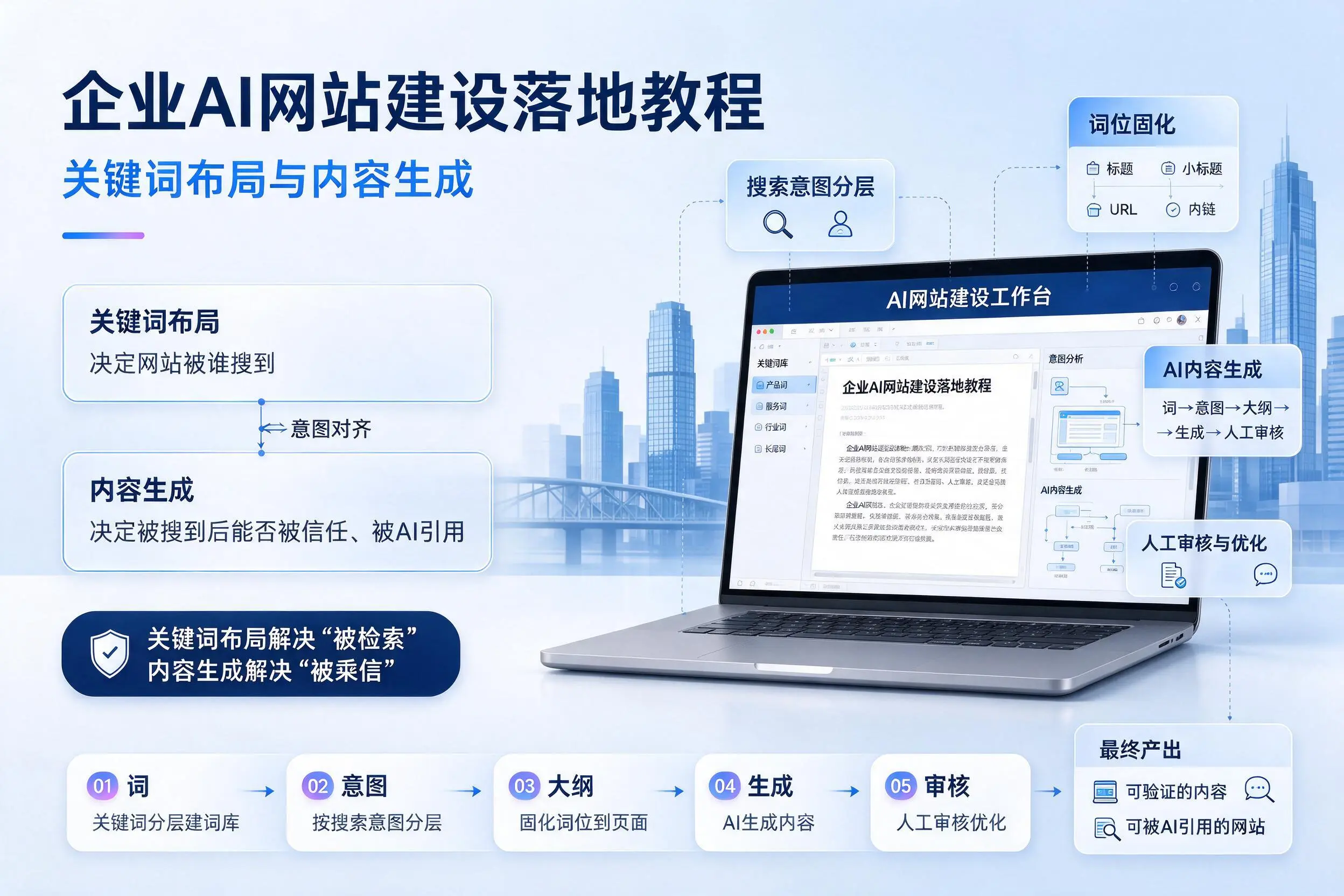 乌兰察布企业AI网站建设落地教程：关键词布局与内容生成
