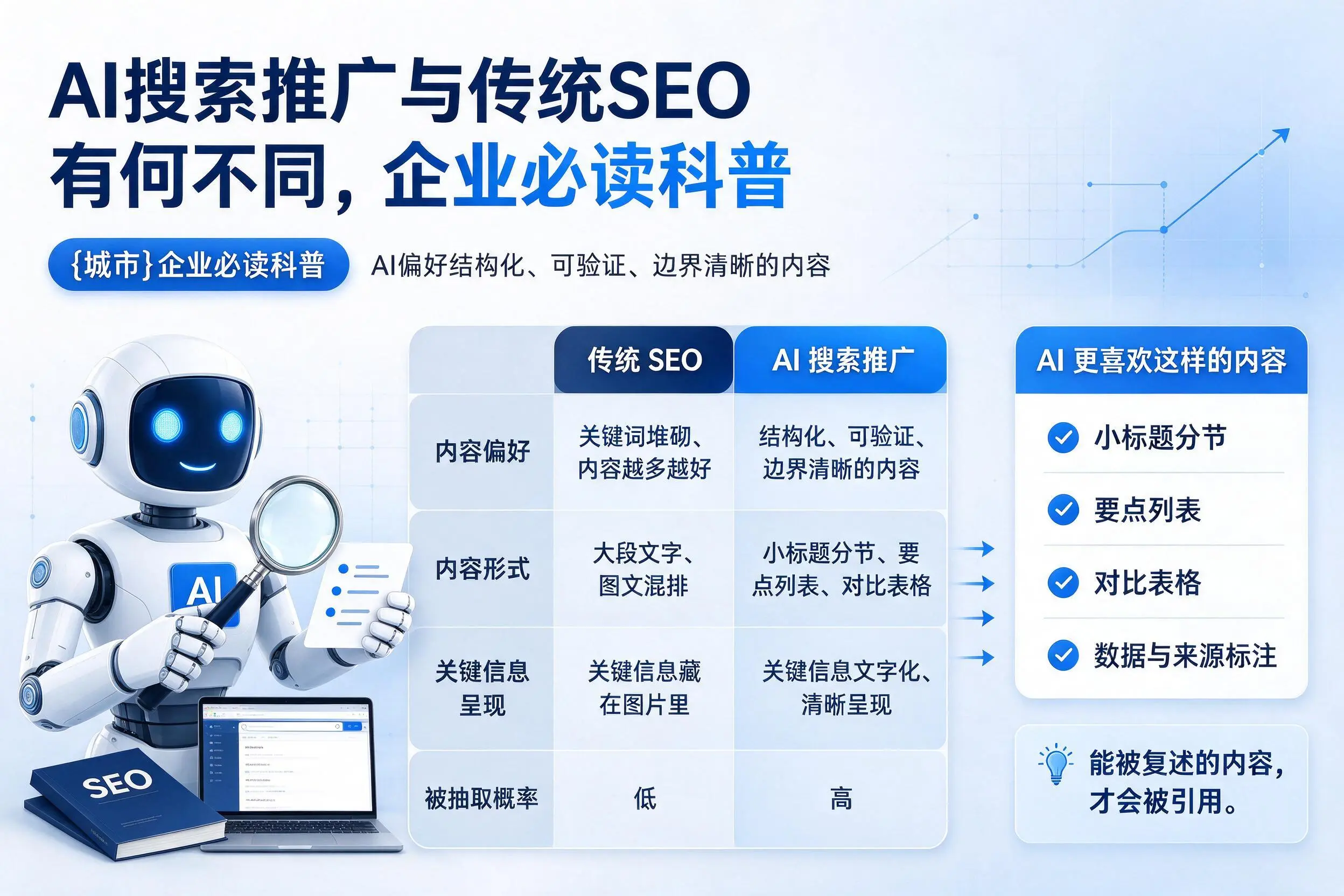 AI搜索推广与传统SEO有何不同,乌兰察布企业必读科普